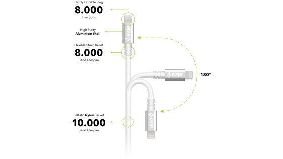 AlzaPower AluCore Lightning MFi (C189) 