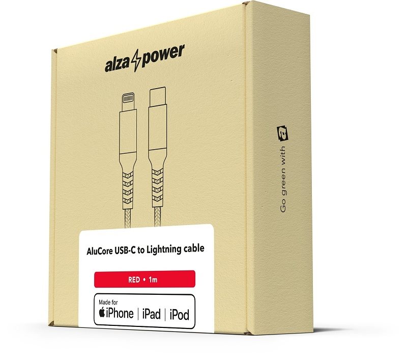 AlzaPower Alucore USB-C to Lightning MFi