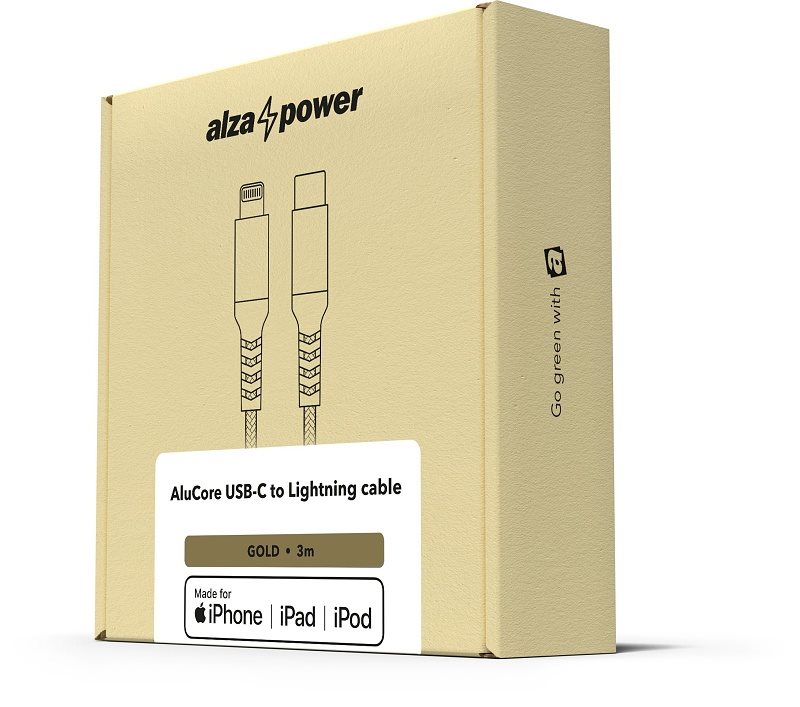 AlzaPower Alucore USB-C to Lightning MFi