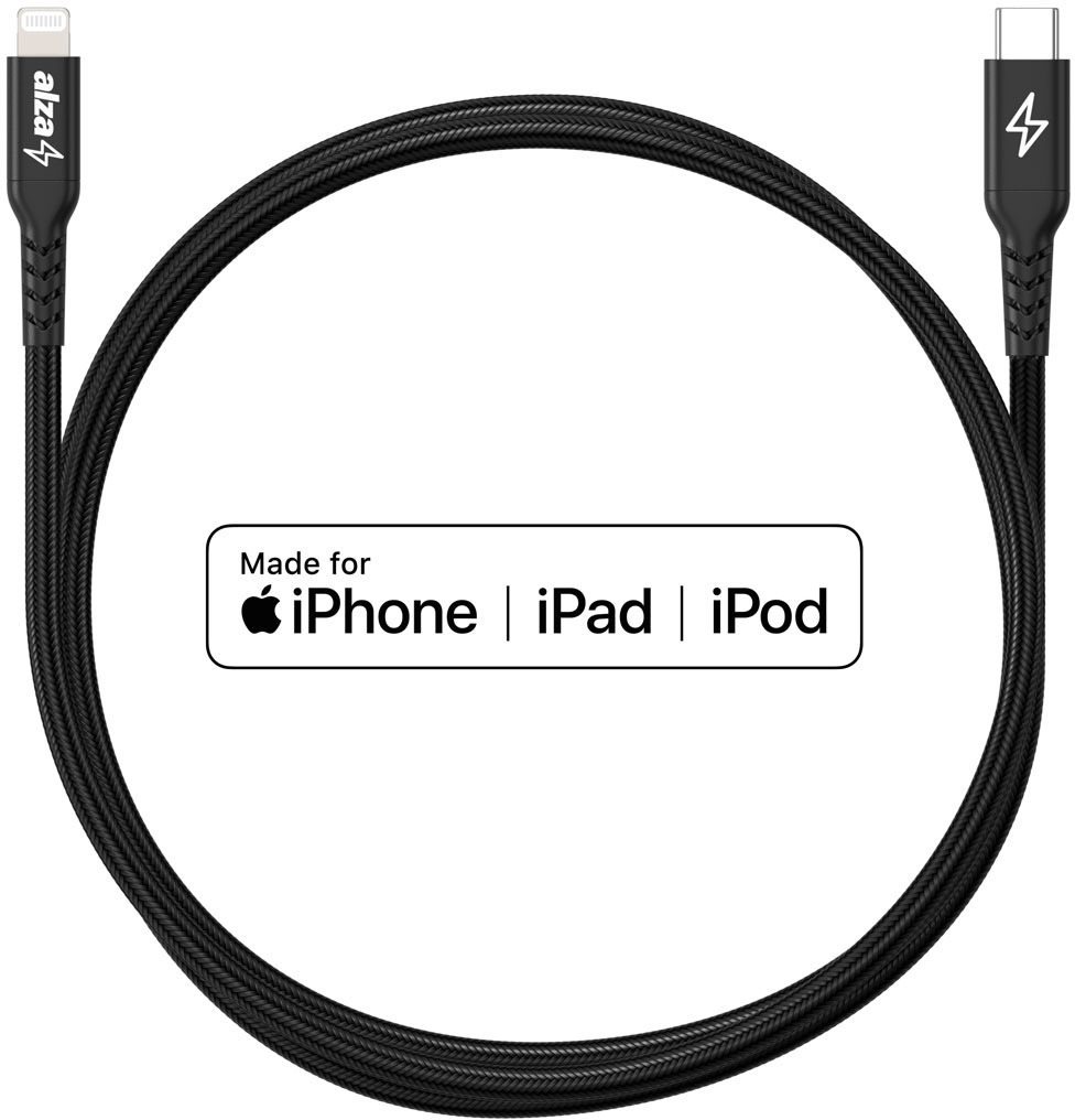 AlzaPower AluCore USB-C to Lightning MFi 