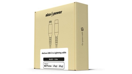 AlzaPower AluCore USB-C to Lightning MFi 