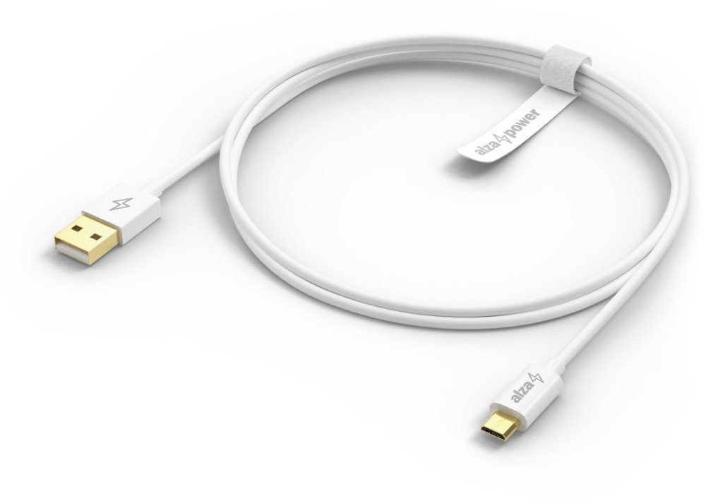 A cable that lasts AlzaPower Core Micro USB 0.5m White