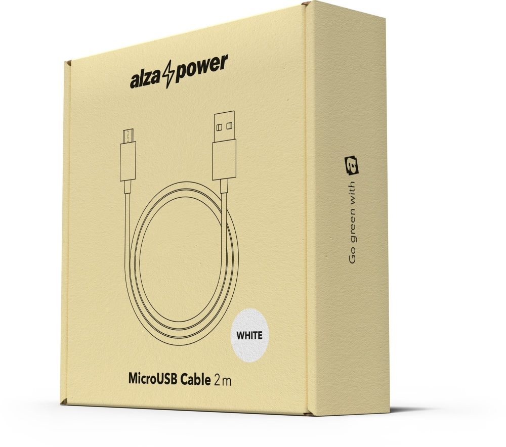 AlzaPower Core Micro USB 2m White