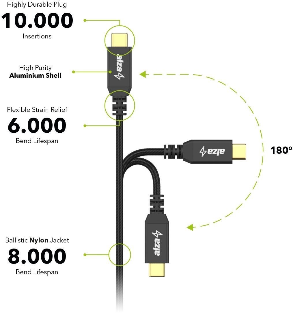 AlzaPower AluCore USB-C / USB-C 2.0