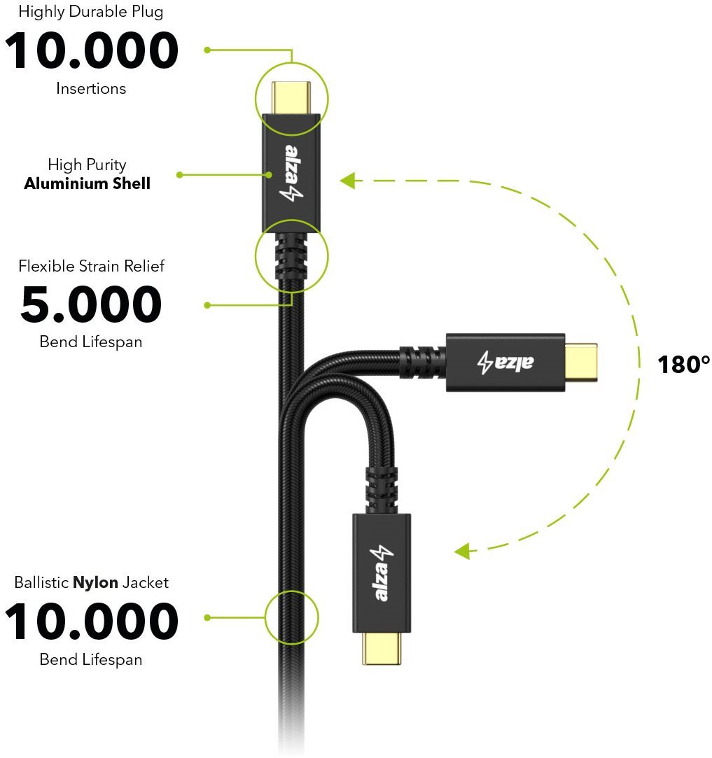 AlzaPower AluCore USB-C / USB-C