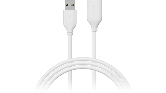AlzaPower Core USB-A (M) to USB-A (F) 2.0
