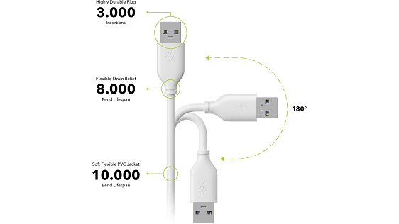 AlzaPower Core USB-A (M) to USB-A (F) 2.0 AlzaPower Core USB-A (M) to USB-A (F) 2.0