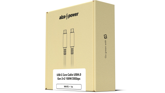 AlzaPower Core USB-C / USB-C USB4, 5A, 100W