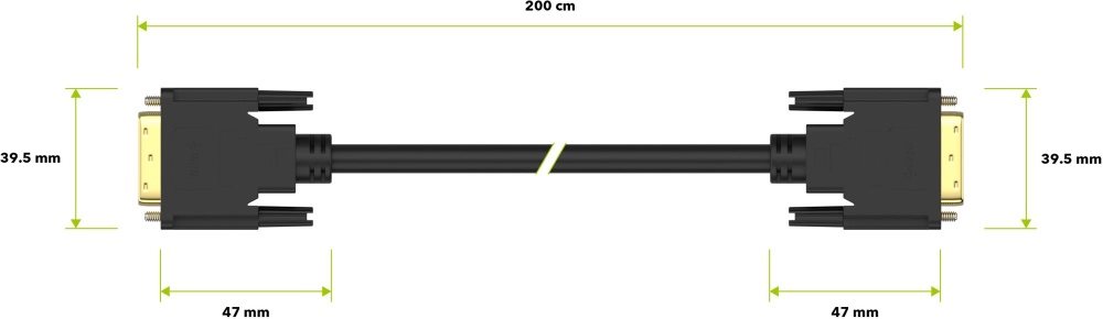 AlzaPower DVI-D na DVI-D Dual Link