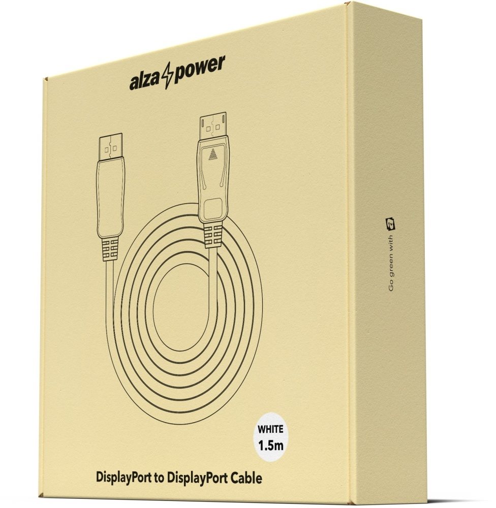 AlzaPower DisplayPort-ról (M) DisplayPort-ra (M)