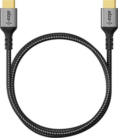 Video kabel AlzaPower Alucore DisplayPort (M) na DisplayPort (M)