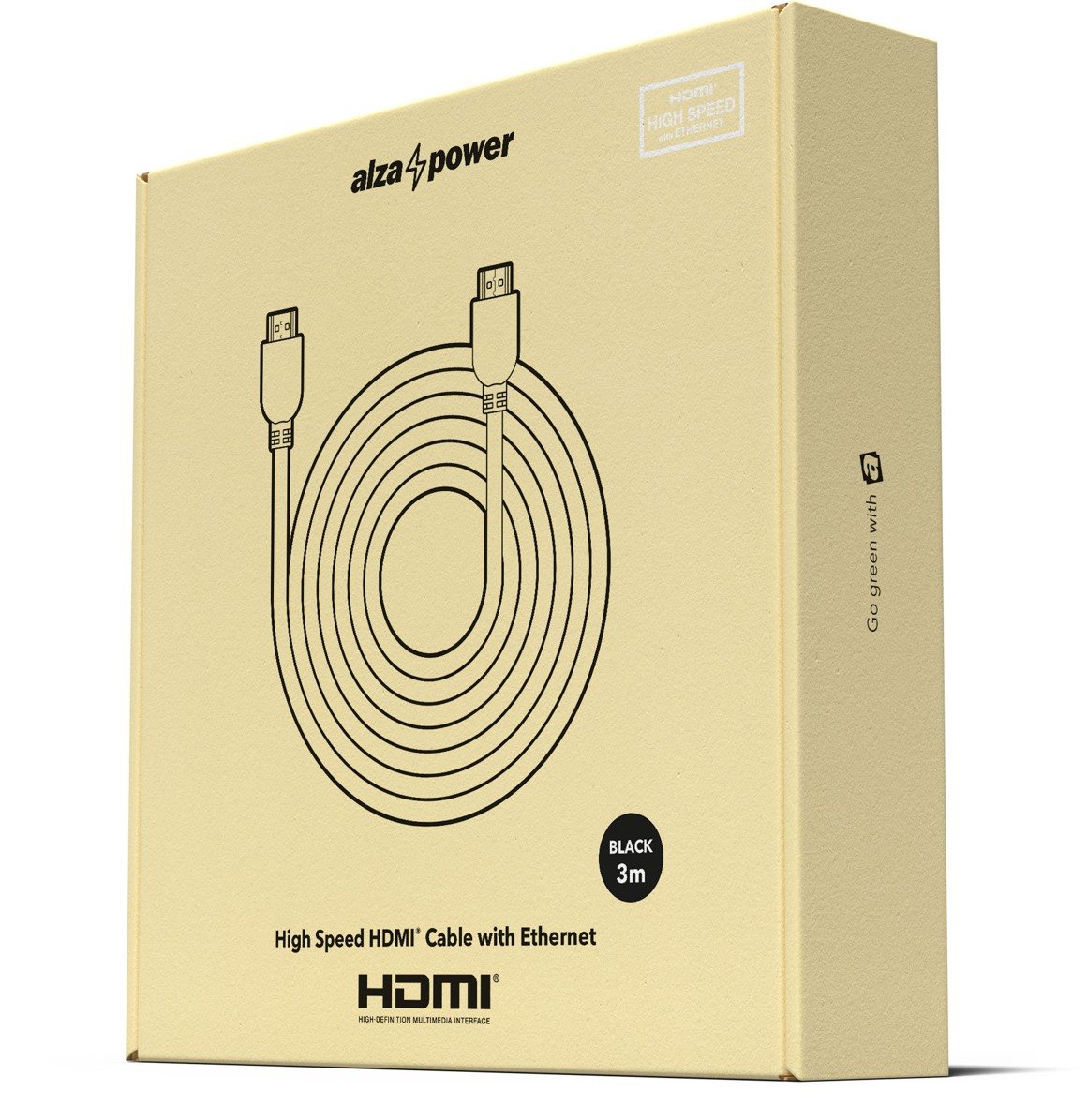 AlzaPower Flat HDMI 1.4 High Speed 4K