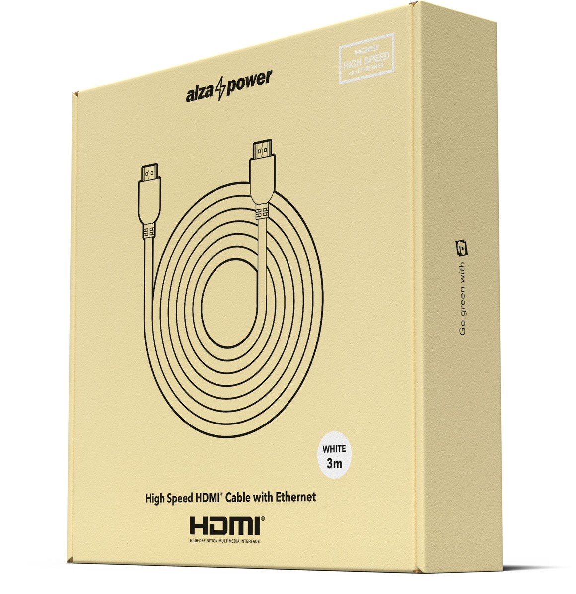 AlzaPower Flat HDMI 1.4 High Speed 4K