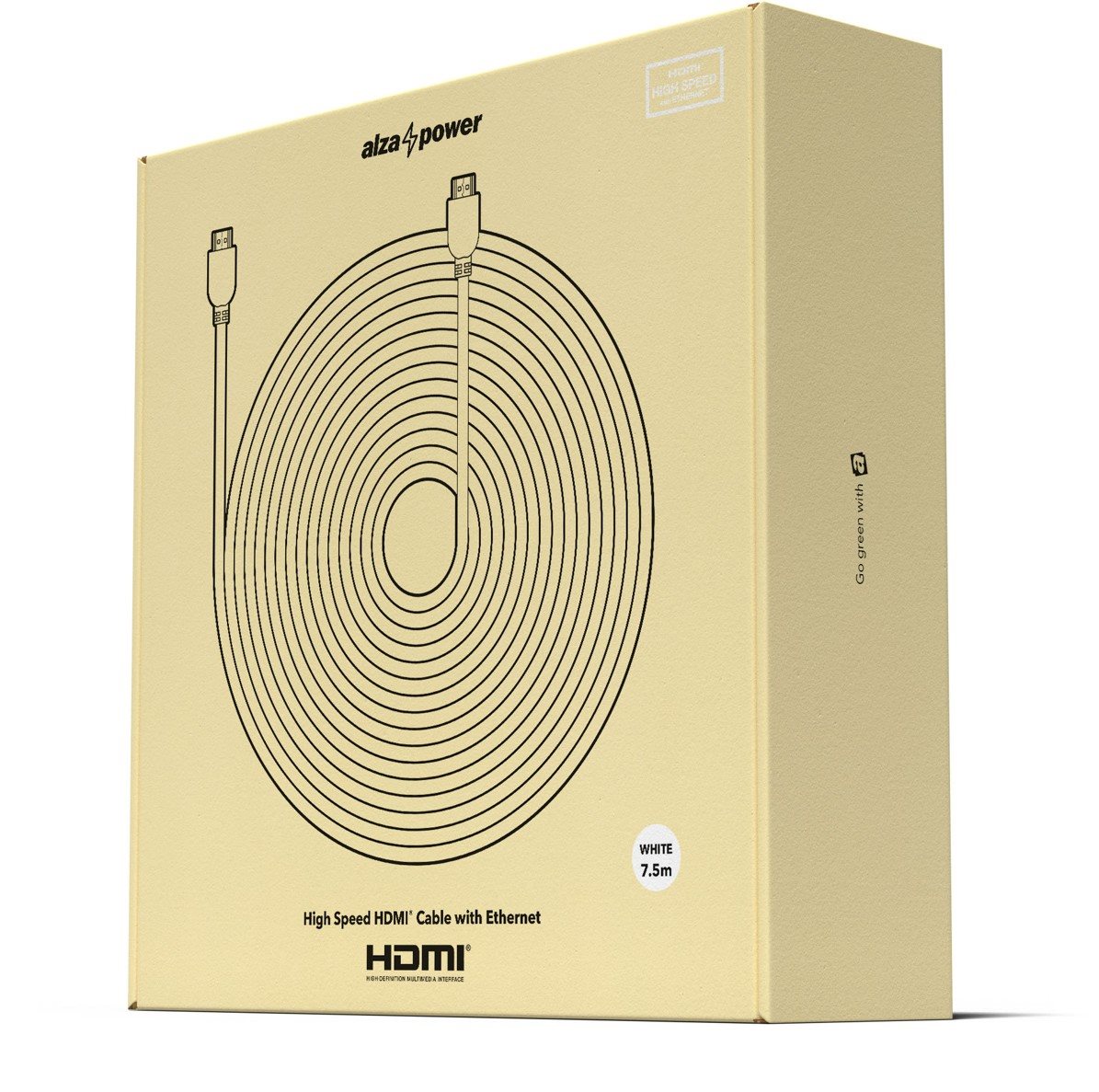AlzaPower Flat HDMI 1.4 High Speed 4K