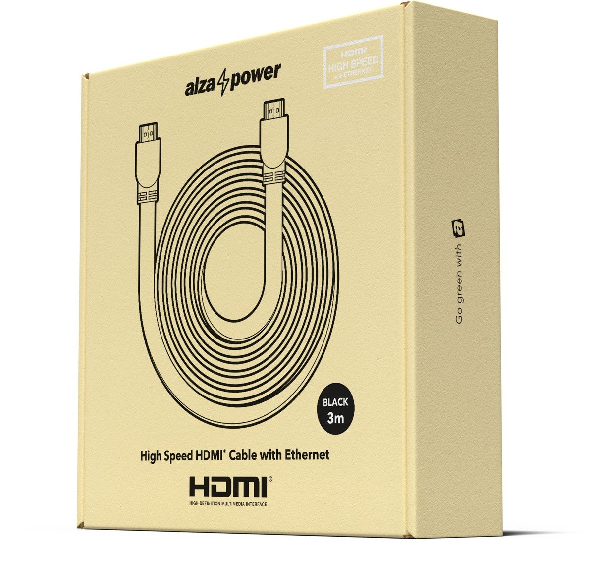 AlzaPower Flat HDMI 1.4 High Speed 4K