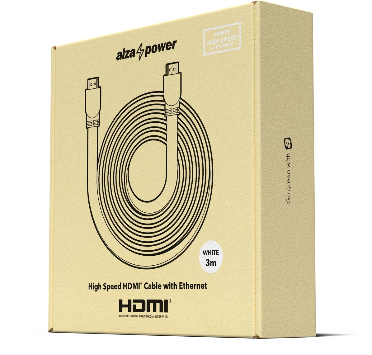 AlzaPower Flat HDMI 1.4 High Speed 4K