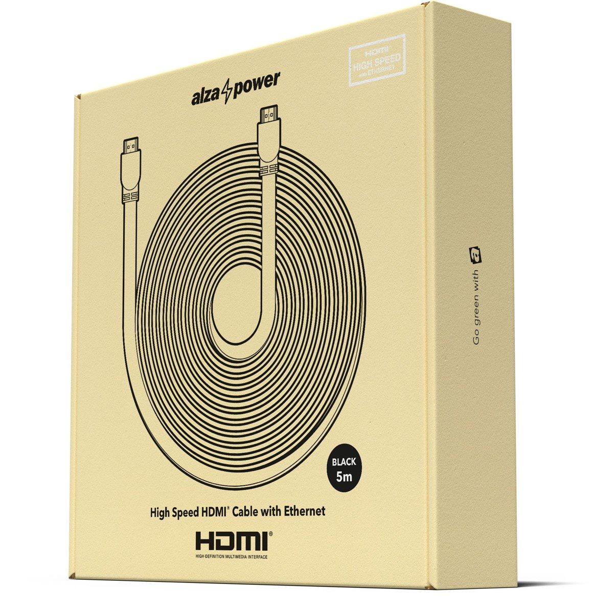 AlzaPower Flat HDMI 1.4 High Speed 4K