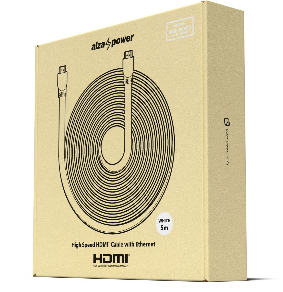 AlzaPower Flat HDMI 1.4 High Speed 4K