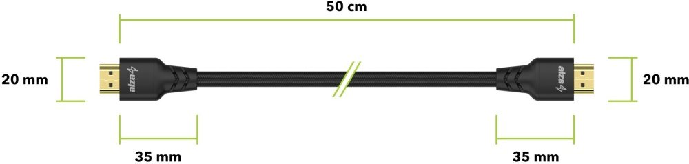 AlzaPower AluCore HDMI 1.4 High Speed 4K