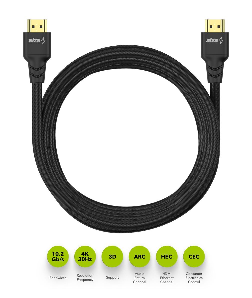 AlzaPower AluCore HDMI 1.4 High Speed 4K