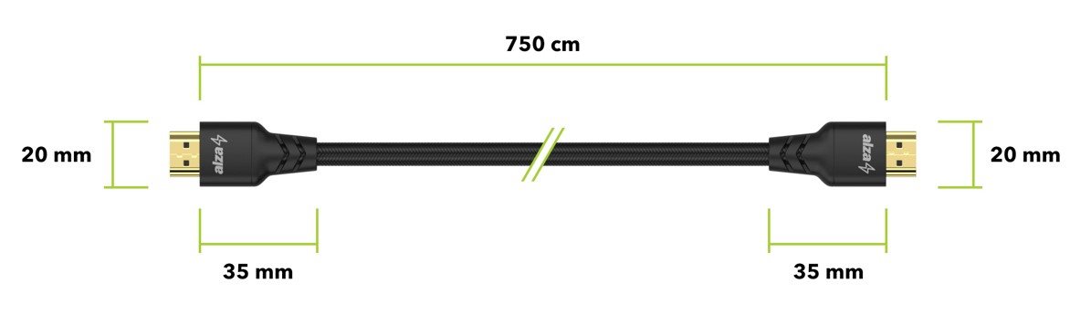 AlzaPower AluCore HDMI 1.4 High Speed 4K AlzaPower AluCore HDMI 1.4 High Speed 4K