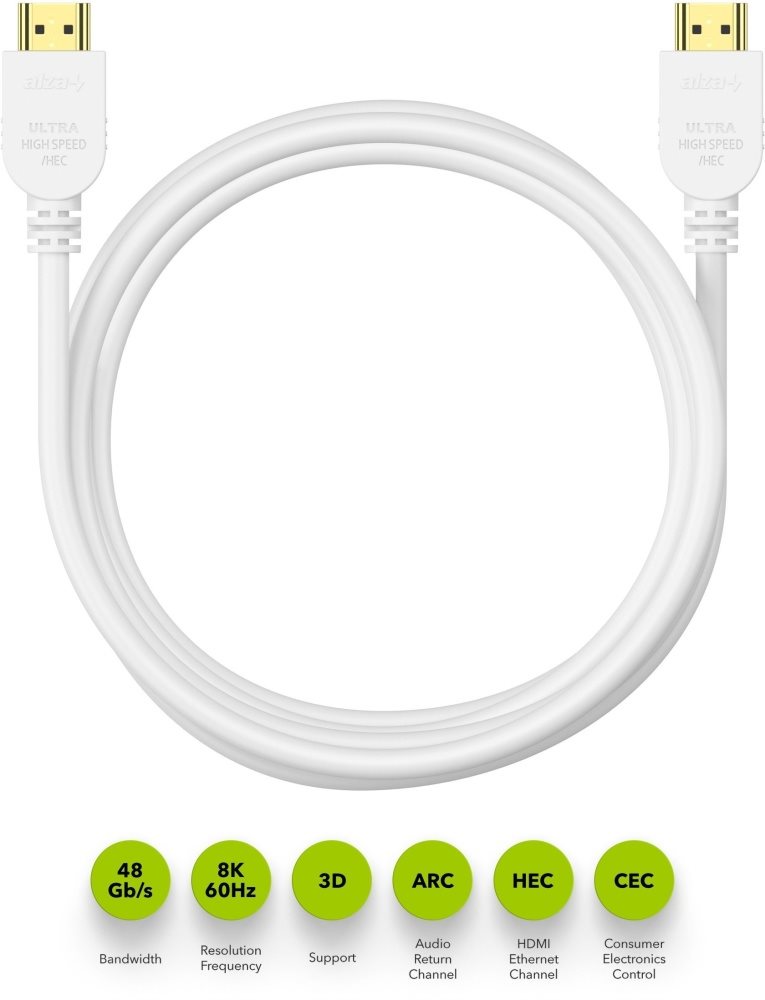 Video kábel AlzaPower Core Premium HDMI 2.1 High Speed 8K
