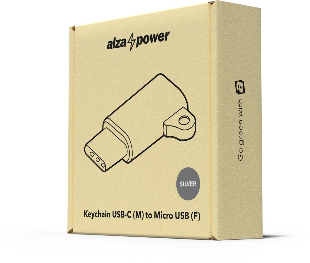 AlzaPower Keychain USB-C (M) auf Micro USB (F) AlzaPower Keychain USB-C (M) auf Micro USB (F)