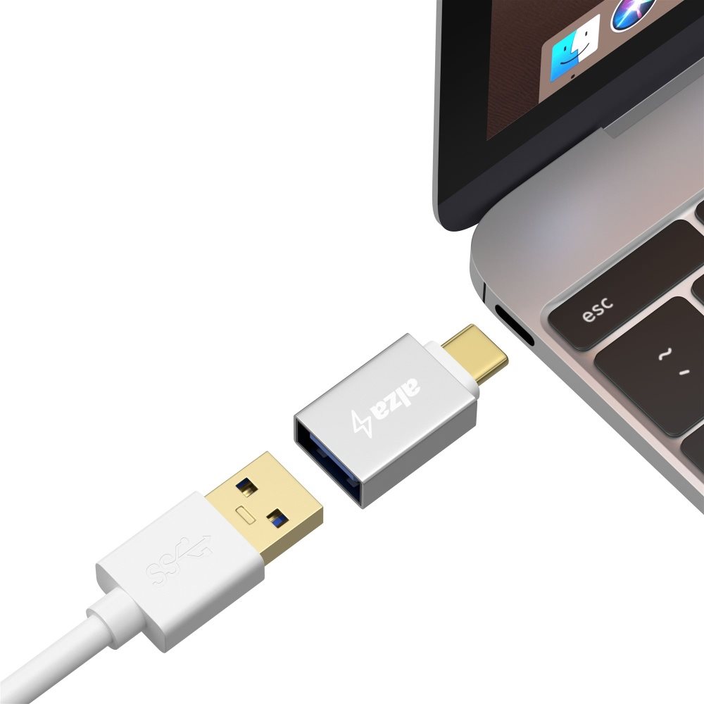 AlzaPower OTG USB-C (M) to USB-A 3.0 (F)