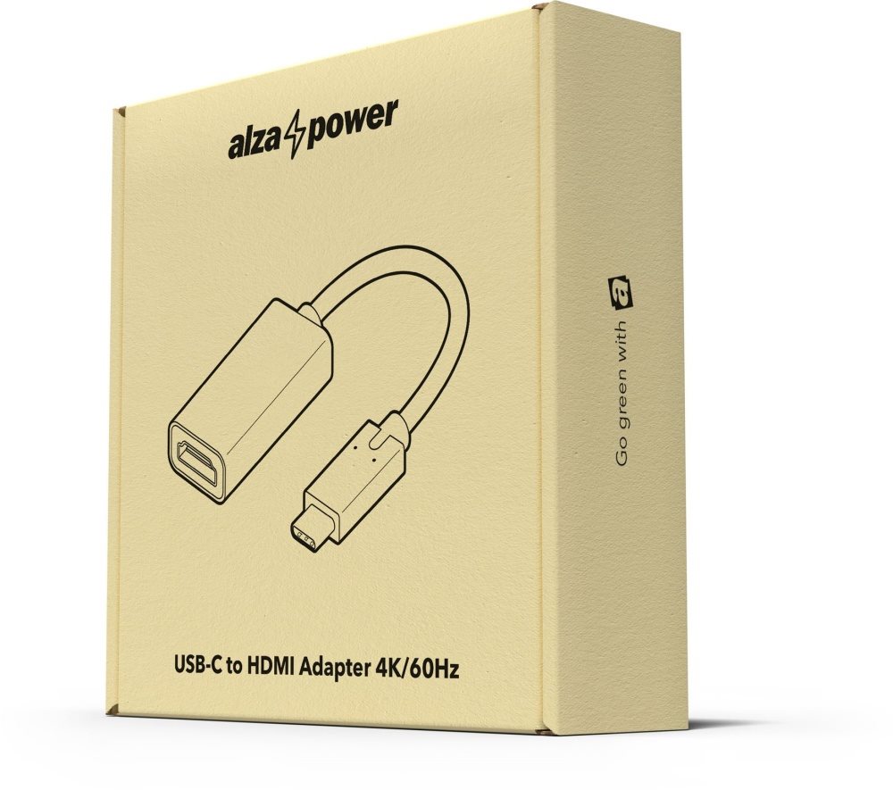 Adaptér AlzaPower USB-C (M) na HDMI 2.0 4K 60Hz (F)