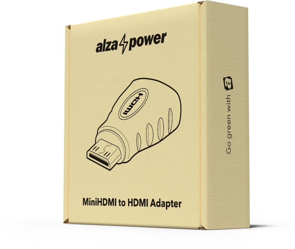 AlzaPower Mini HDMI-C (M) to HDMI (F)