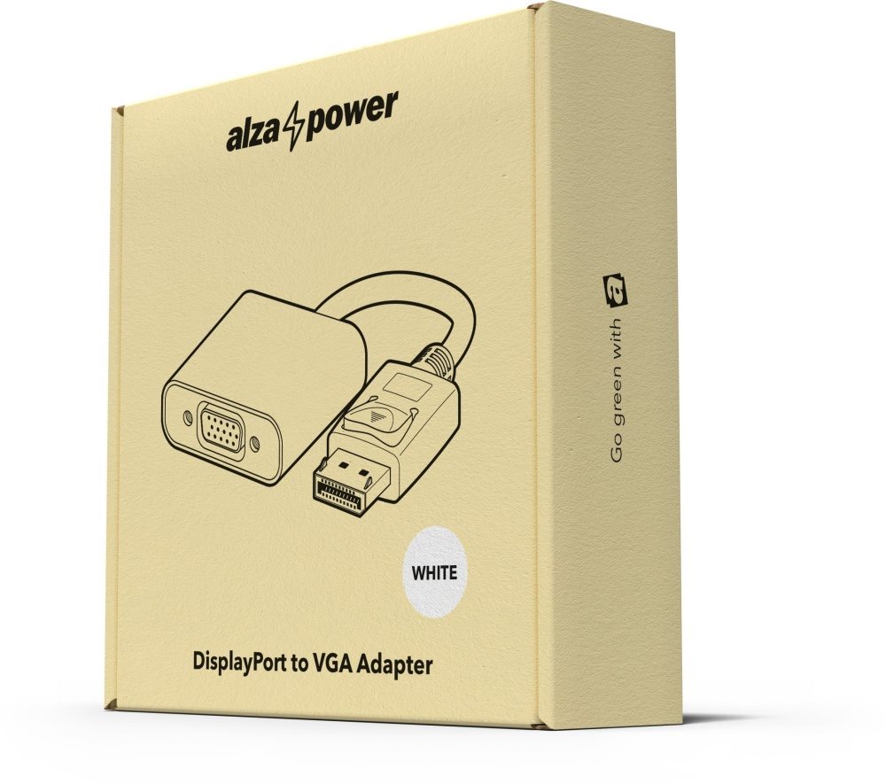 AlzaPower DisplayPort (M) na VGA (F)