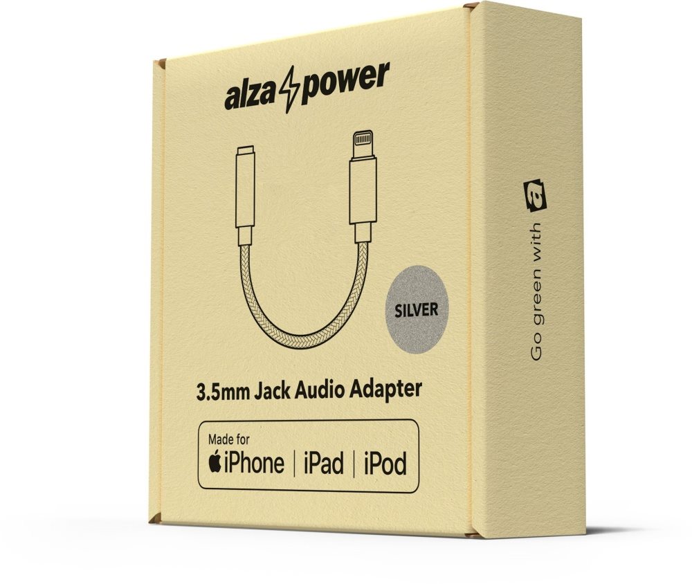 AlzaPower Lightning MFi to 3.5mm Jack (F)