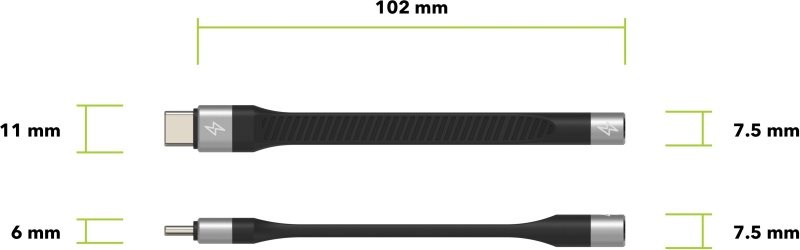 AlzaPower FlexCore USB-C (M) na 3,5mm Jack (F)
