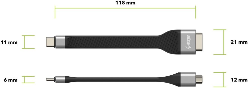 AlzaPower FlexCore USB-C 3.2 Gen 1 to VGA 