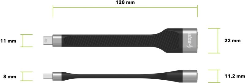 AlzaPower FlexCore Mini DisplayPort (M) to HDMI 4K 30Hz (F)