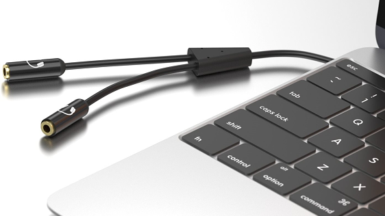 AlzaPower 3,5 mm Jack (M) to 2× 3,5 mm Jack (F)