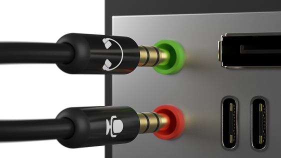 AlzaPower 3,5mm Jack 4P-TRRS (F) to 2x3,5mm Jack (M)