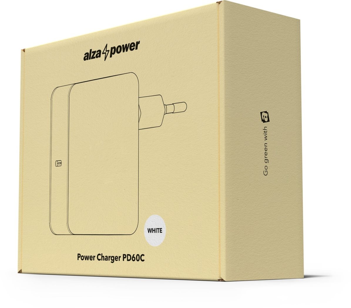 AlzaPower Power Charger PD60C White