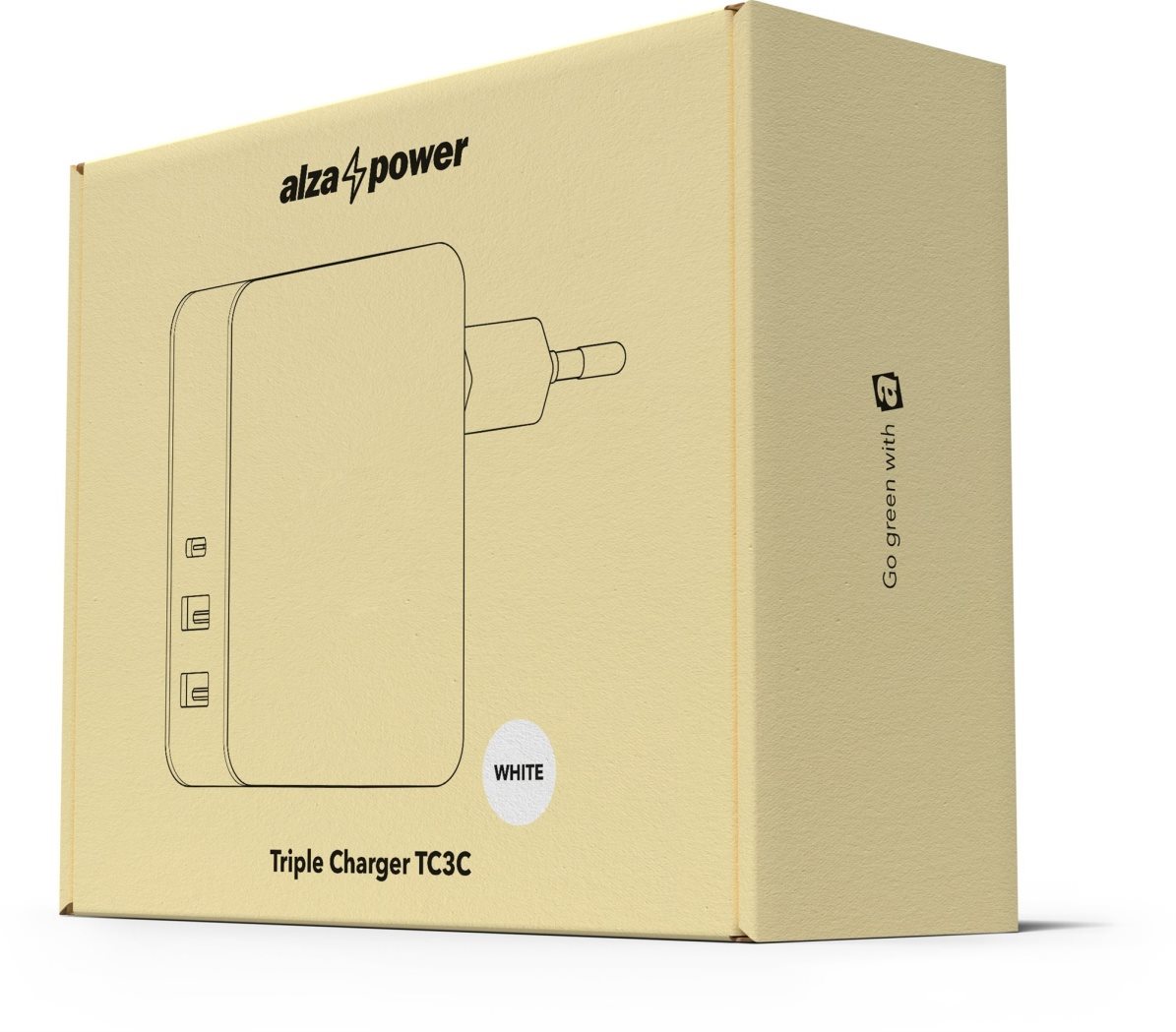 Go green with Alza AlzaPower T3C Triple Charger