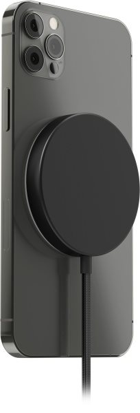 MagSafe Wireless Ladegerät AlzaPower WAC100B Wireless MagSafe Ladegerät schwarz