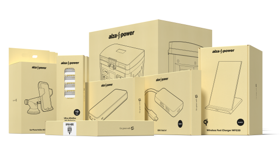 MagSafe Wireless Ladegerät AlzaPower WAC500G Dual Wireless Ladegerät grau 