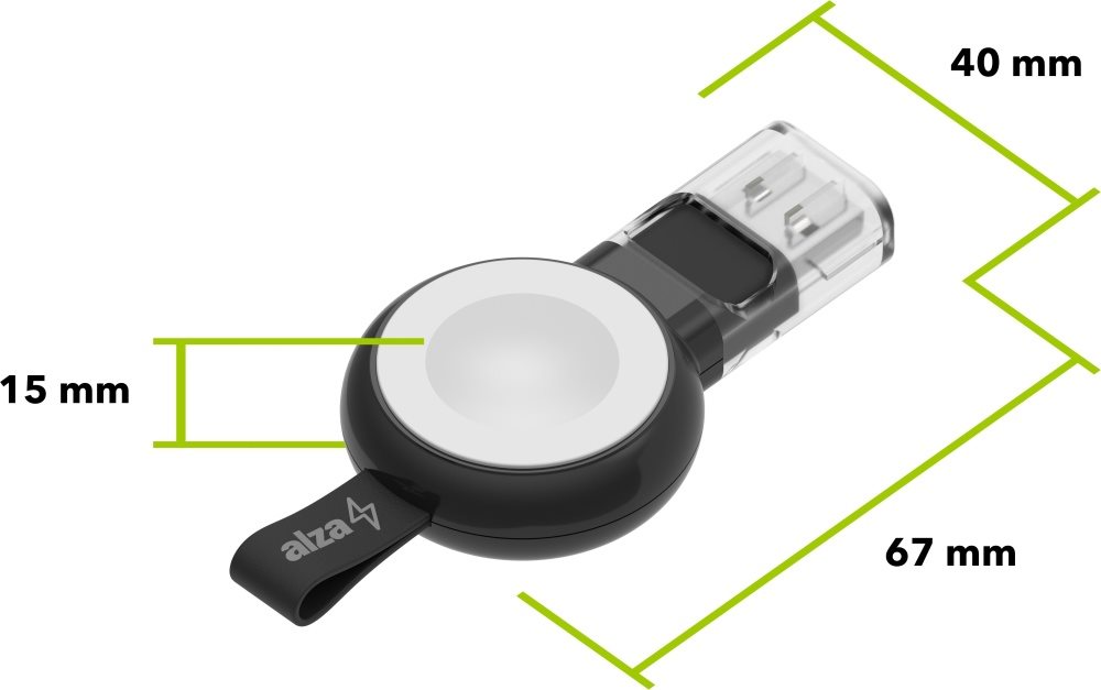 AlzaPower Wireless Watch charger 120 USB-A