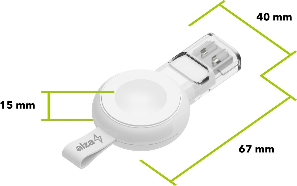 AlzaPower Wireless Watch charger 120 USB-A 