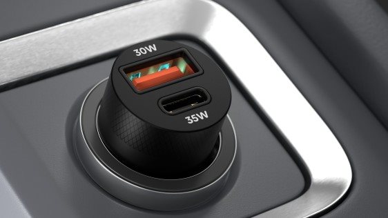Nabíjačka do auta na mobil AlzaPower Car Charger M220 USB-A + USB-C Power Delivery 35 W