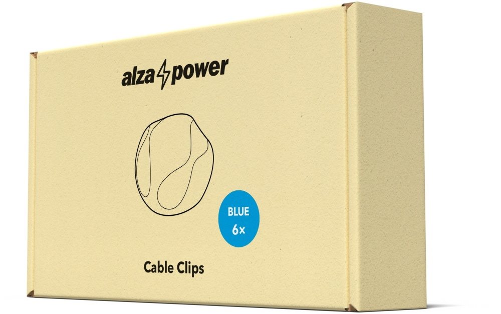 AlzaPower Cable Clips 6 pcs
