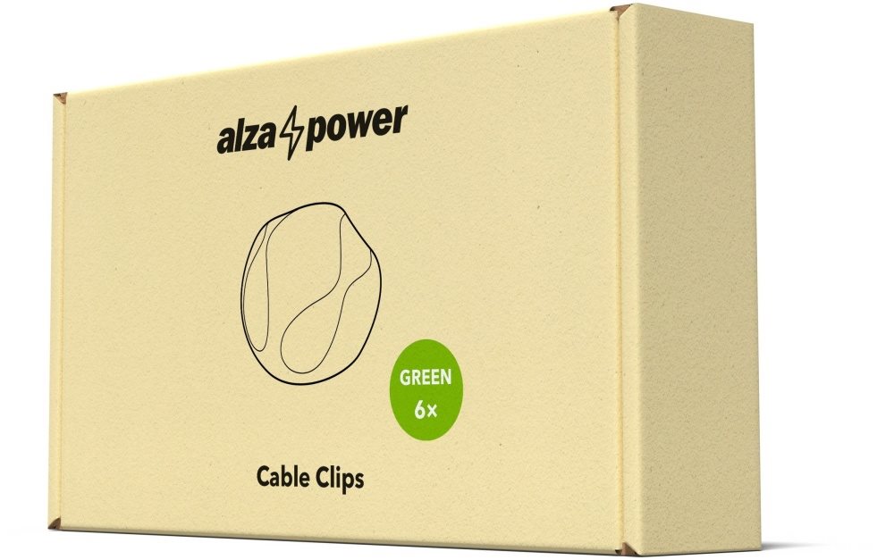 AlzaPower Cable Clips 6 pcs