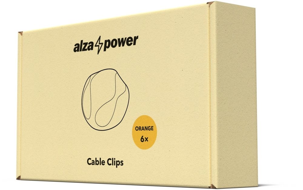 AlzaPower Cable Clips 6 pcs