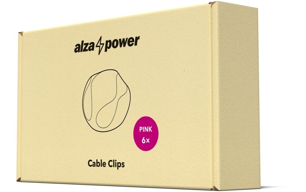AlzaPower Cable Clips 6 pcs