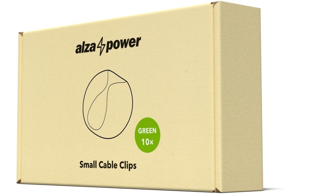 AlzaPower Small Cable Clips 10 pcs