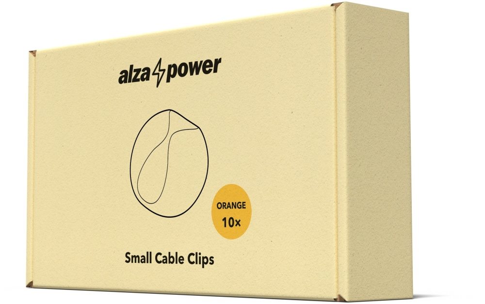 AlzaPower Small Cable Clips 10 pcs